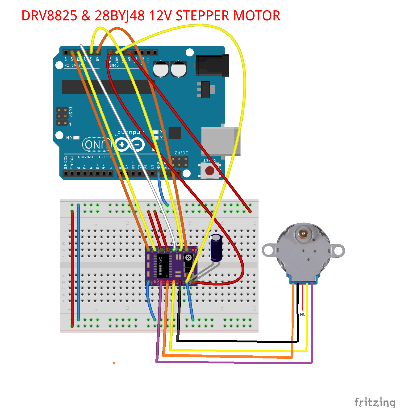 28BYJ-48 12 V Stepper Motor Test. Stepper Series NaveTECH & UNIR Series |  by J3 | Jungletronics | Medium