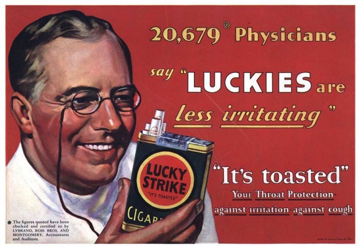 Smoking Ad Campaigns. #smokingads #oldads #propaganda… | by Jackson Ponte |  Propaganda COM 416 Fall