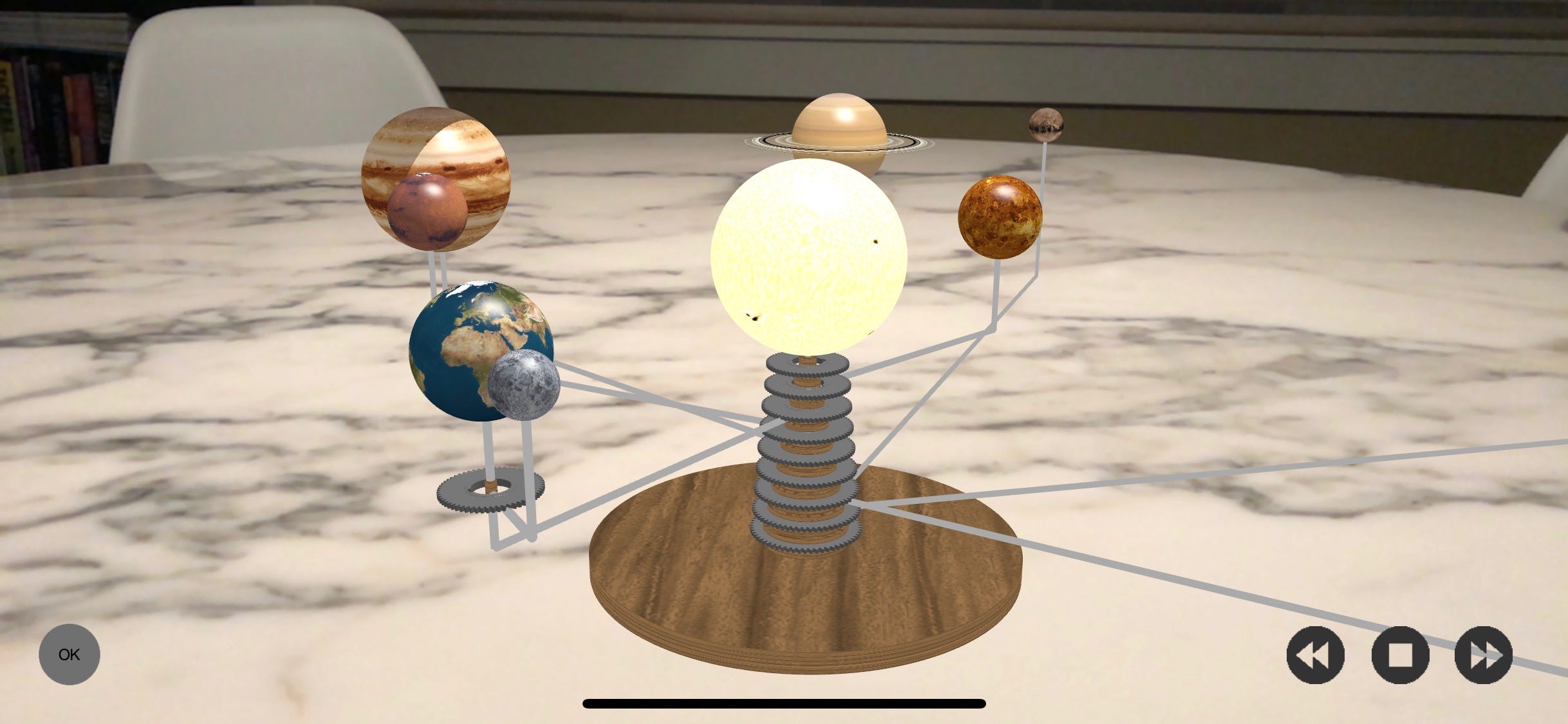 A Solar System on your table. Bringing the art of the Orrery to… | by John  Kennedy | Medium, image size:2436x1125