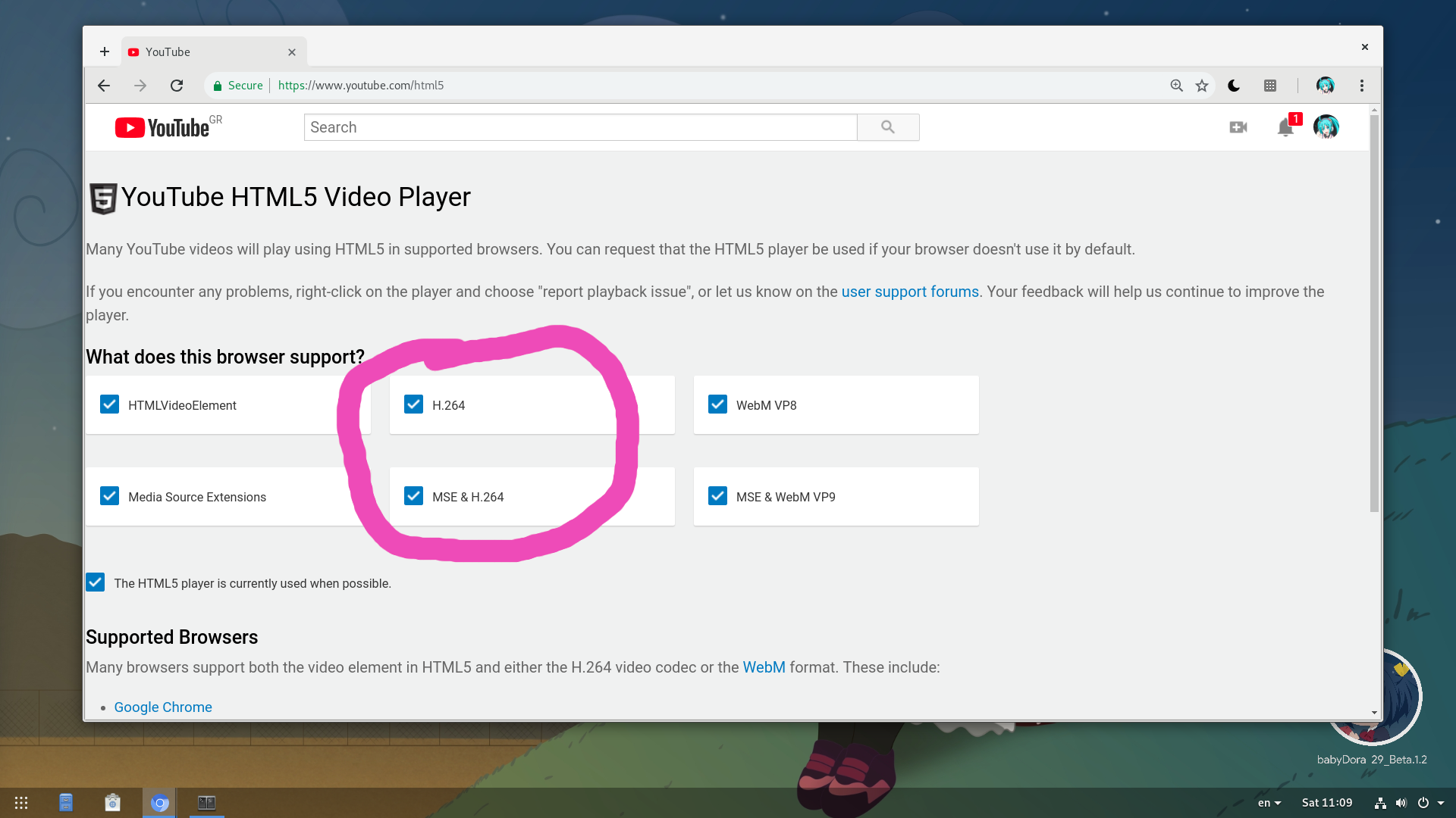 How to Enable H.264 on Chromium on Silverblue | by alex285 | Medium