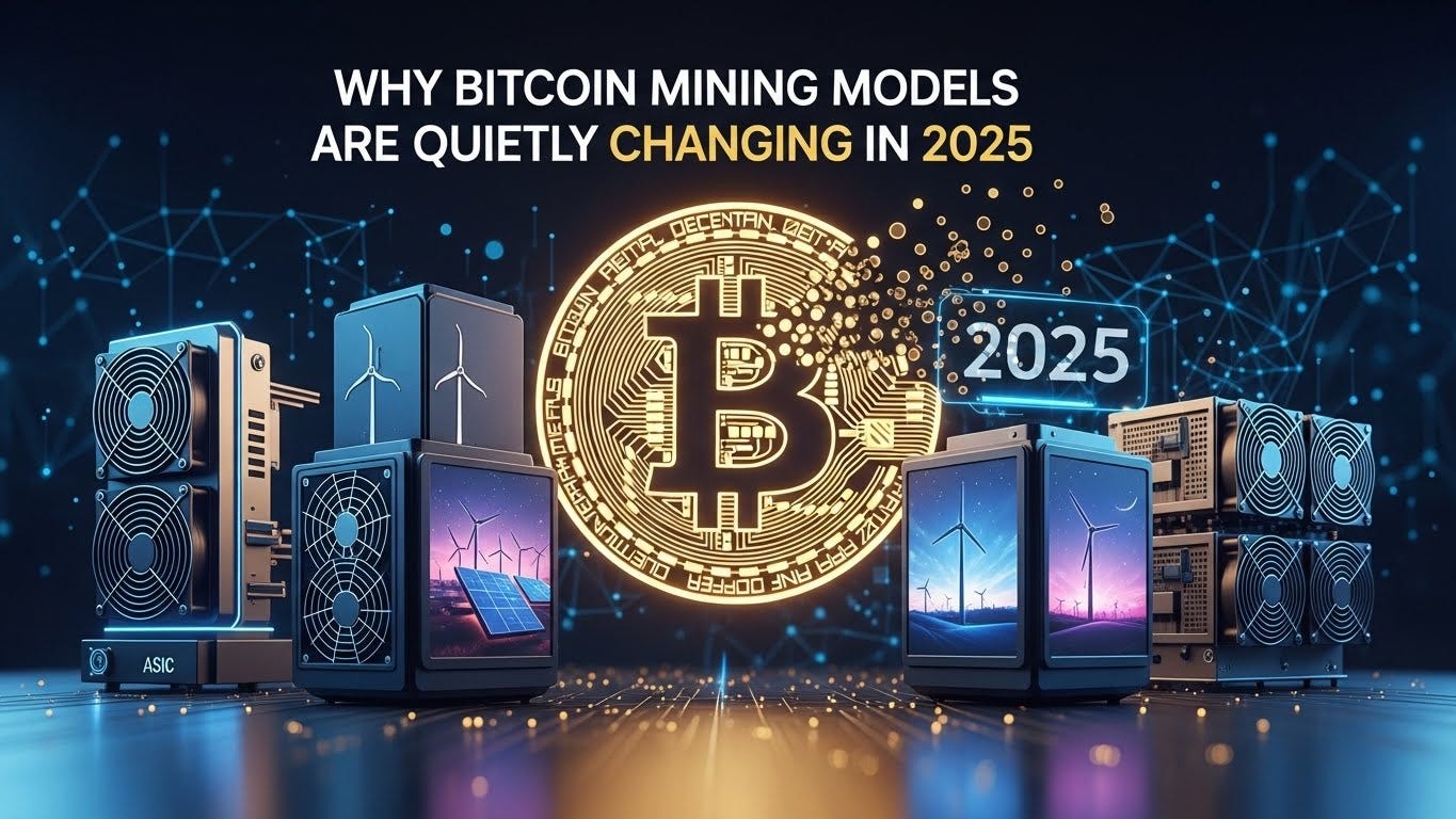Why Bitcoin Mining Models Are Quietly Changing in 2025 | by DBTC DeFi |  Dec, 2025 | Medium
