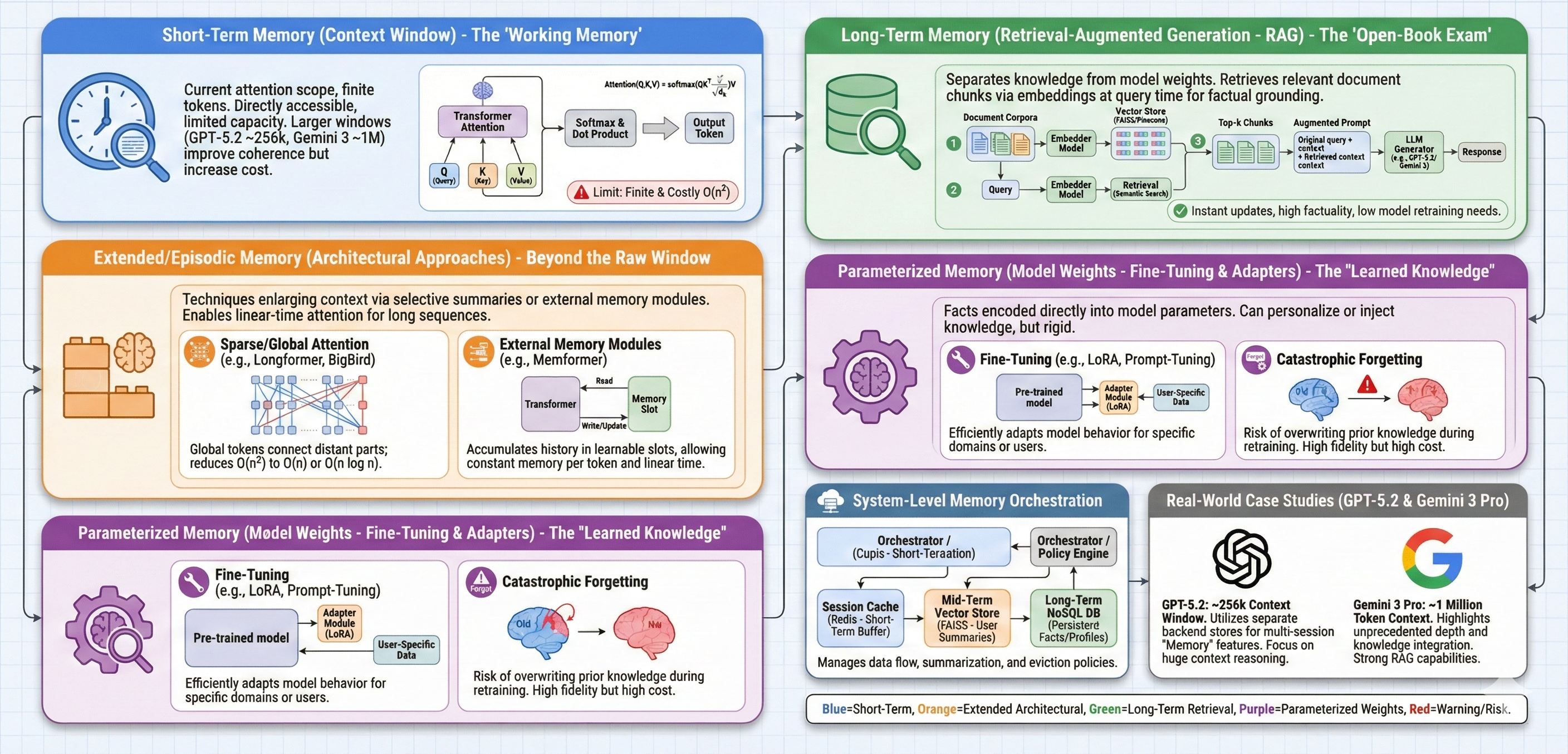 Remembering at Scale: How Modern LLMs Maintain Memory Over Time