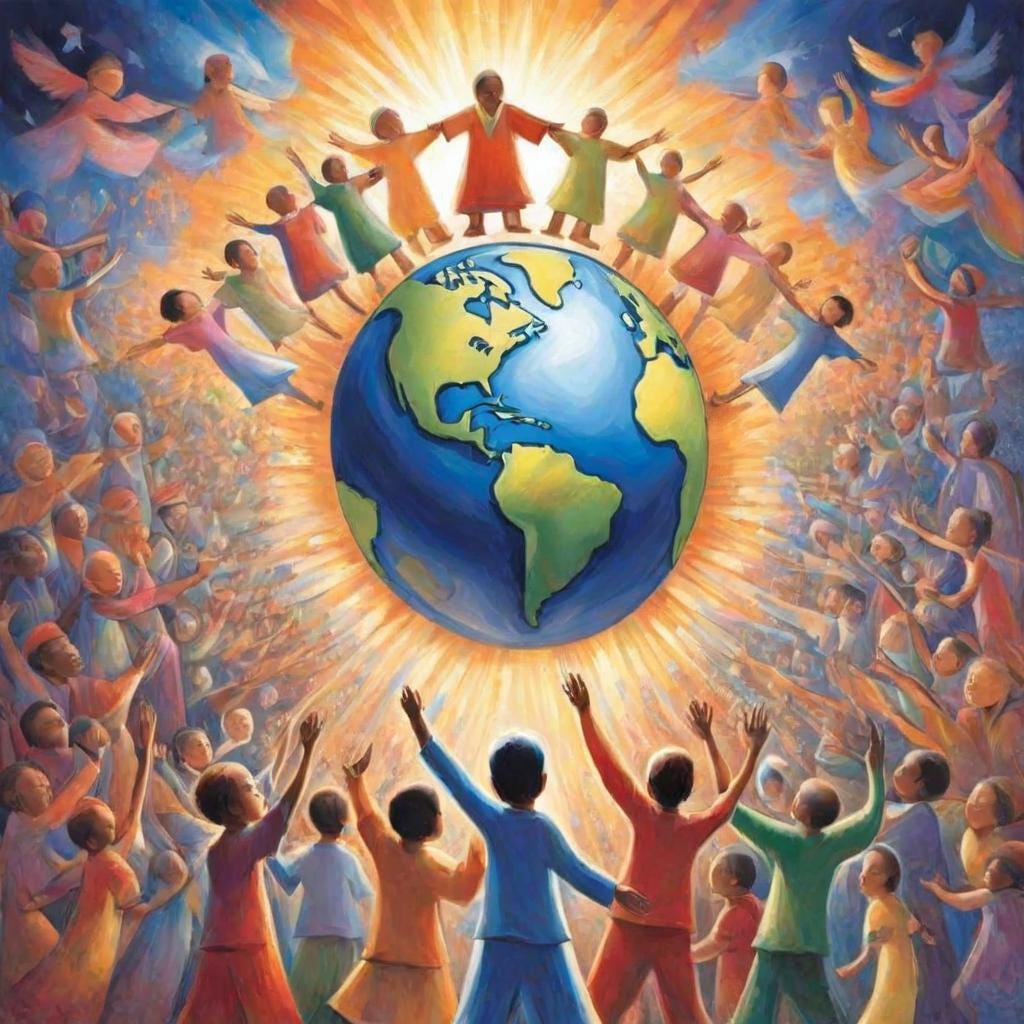 A World United: The Dream of Peace and Harmony” | by piki josh