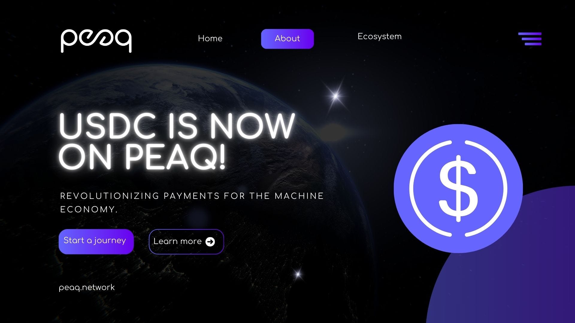 USDC Joins peaq: The Machine Economy Just Got a Lot More Stable | by  Vitalii Ishchenko | Medium