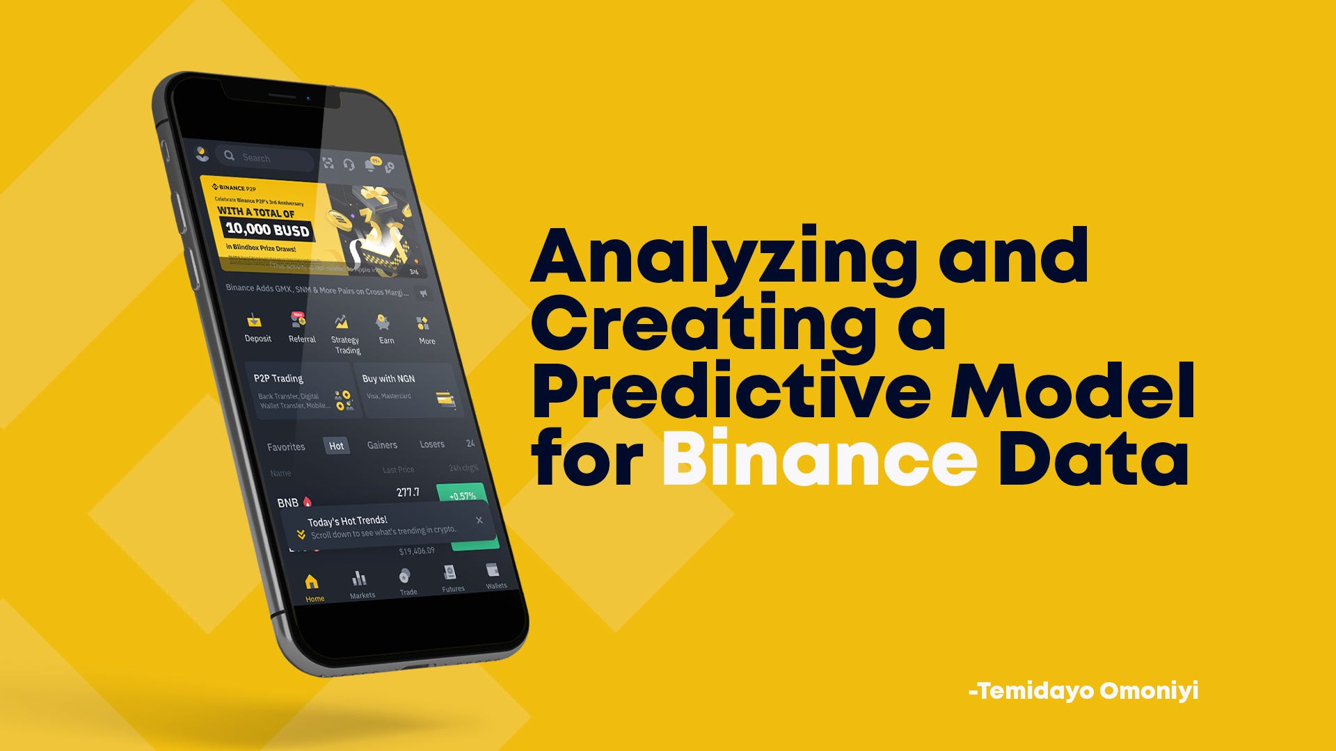 Analyzing and Creating a Predictive Model for Binance Data | by Temidayo  Omoniyi | Heartbeat
