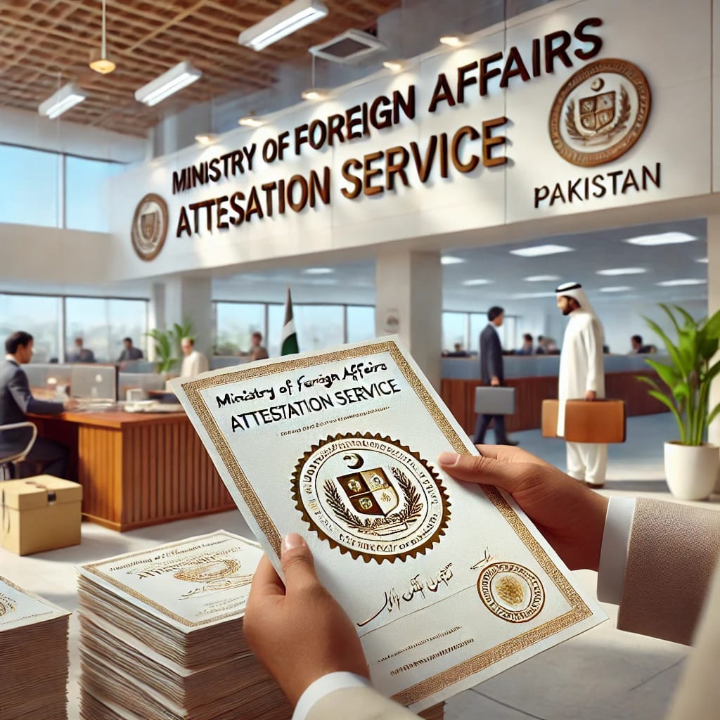 MOFA degree attestation process in Pakistan