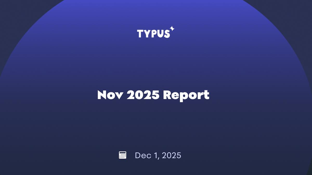 Typus Nov Update: Fortifying Foundations & The Path to Perps Relaunch | by  Typus Finance | Dec, 2025 | Medium