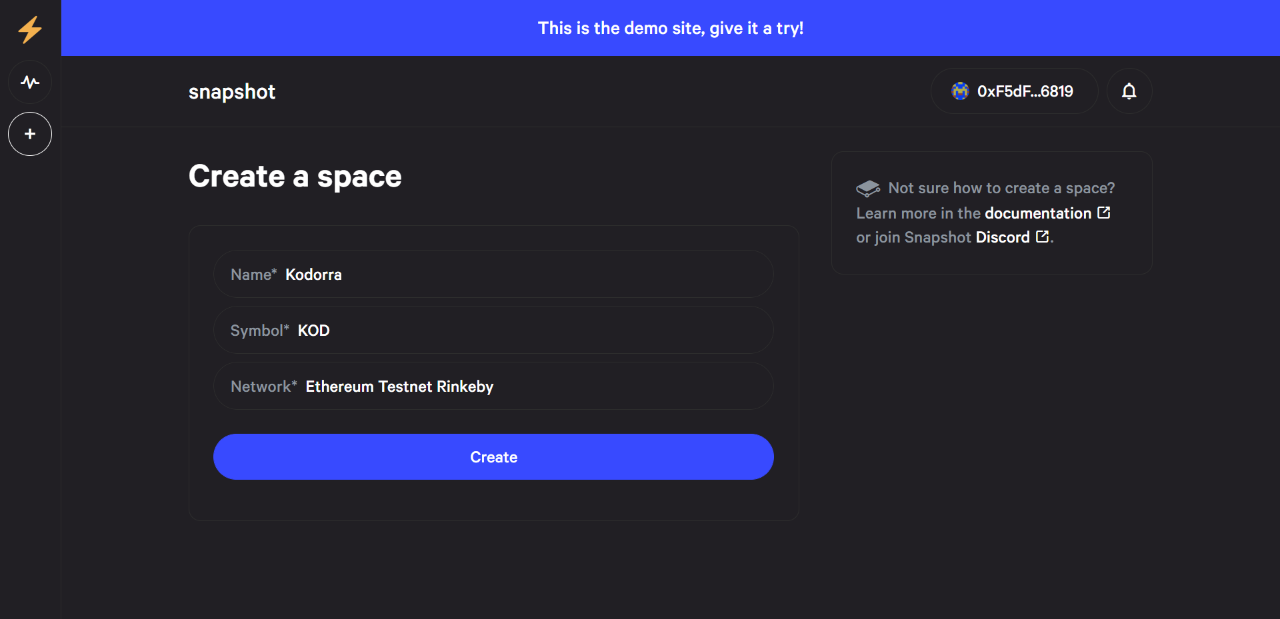 How to Create a DAO on Snapshot Using Testnet | by Melvin Wong | Medium