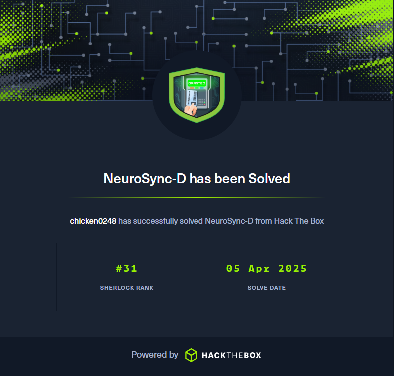 HackTheBox Sherlocks Write-up] NeuroSync-D (Next.js