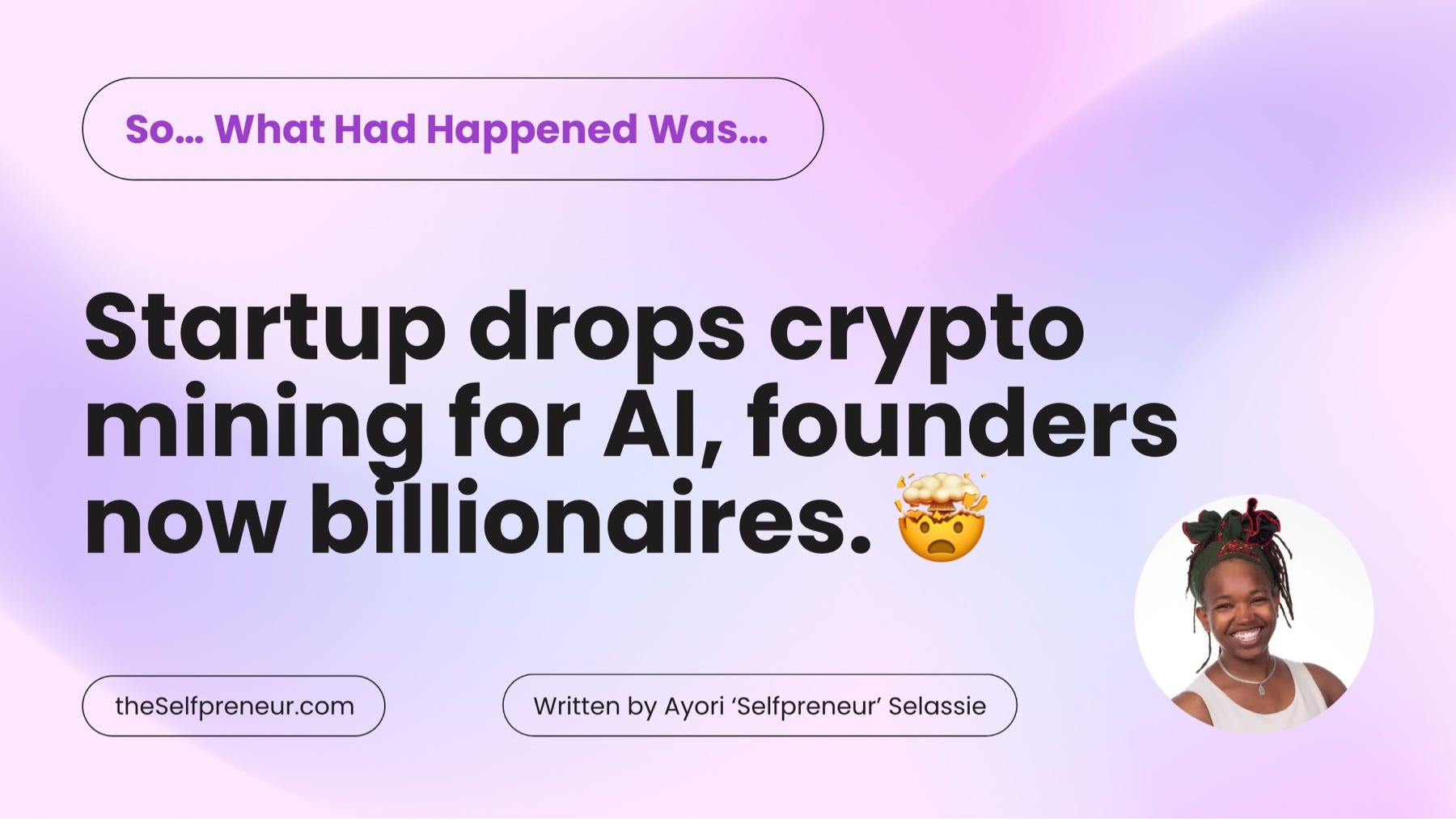 So… What Had Happened Was… | by Ayori Selassie | Selfpreneur