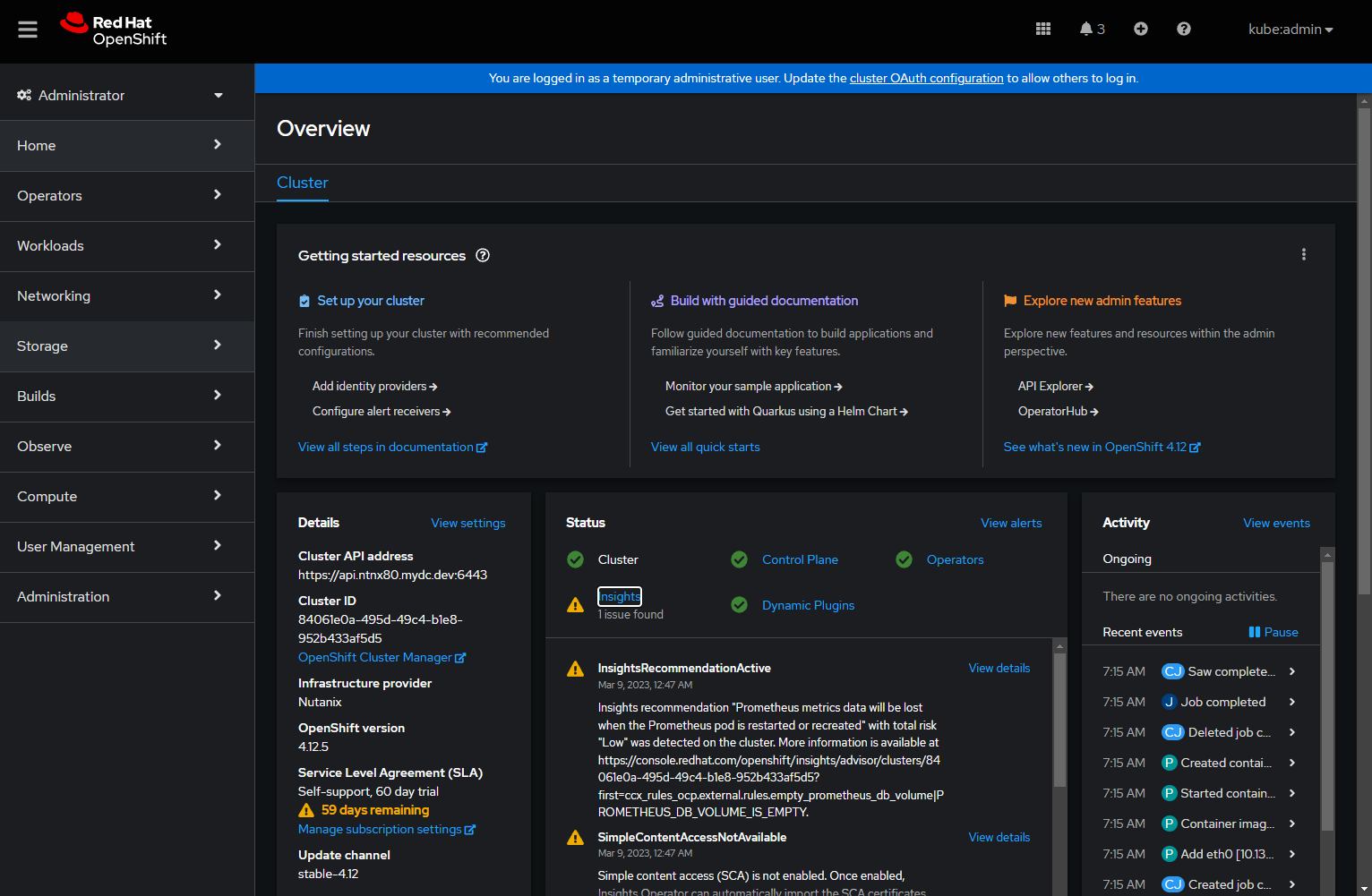 Guide: Install OpenShift 4.12 using IPI on Nutanix CE 2.0 | by