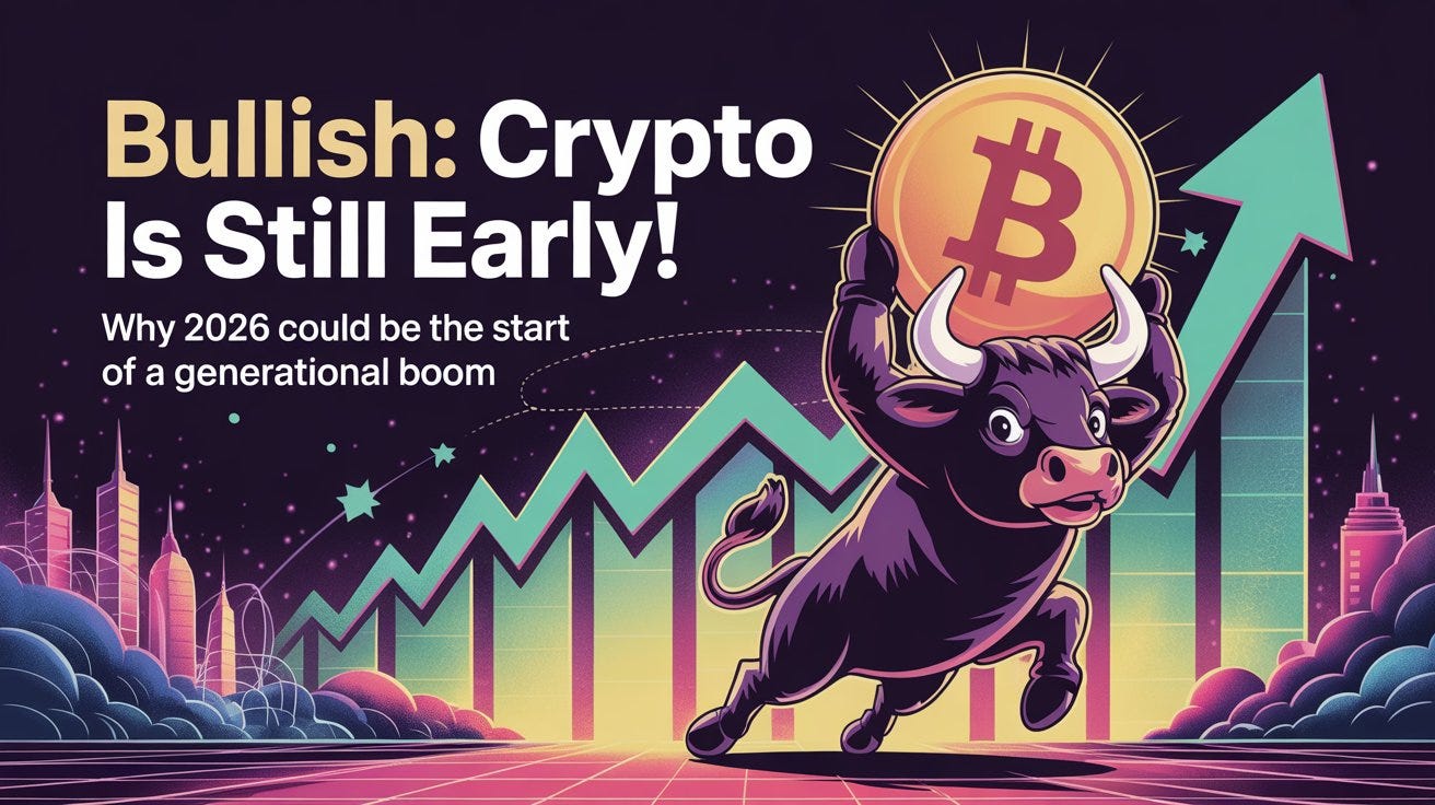 Bullish: Crypto Is Still Early!. Why 2026 Could Be the Start of a… | by  Gabriel R. | Crypto & Trading | Crypto Capital | Medium