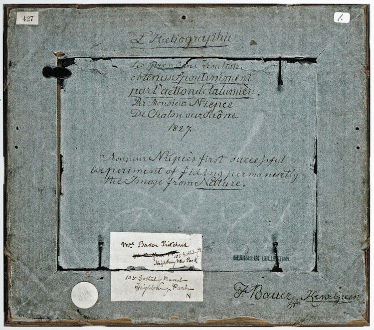 When Was the First Photograph Taken? The Evidence for 1827 | by