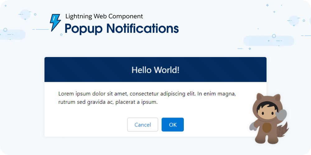 Salesforce LWC Guides - Popup Notifications (Alert, Confirm