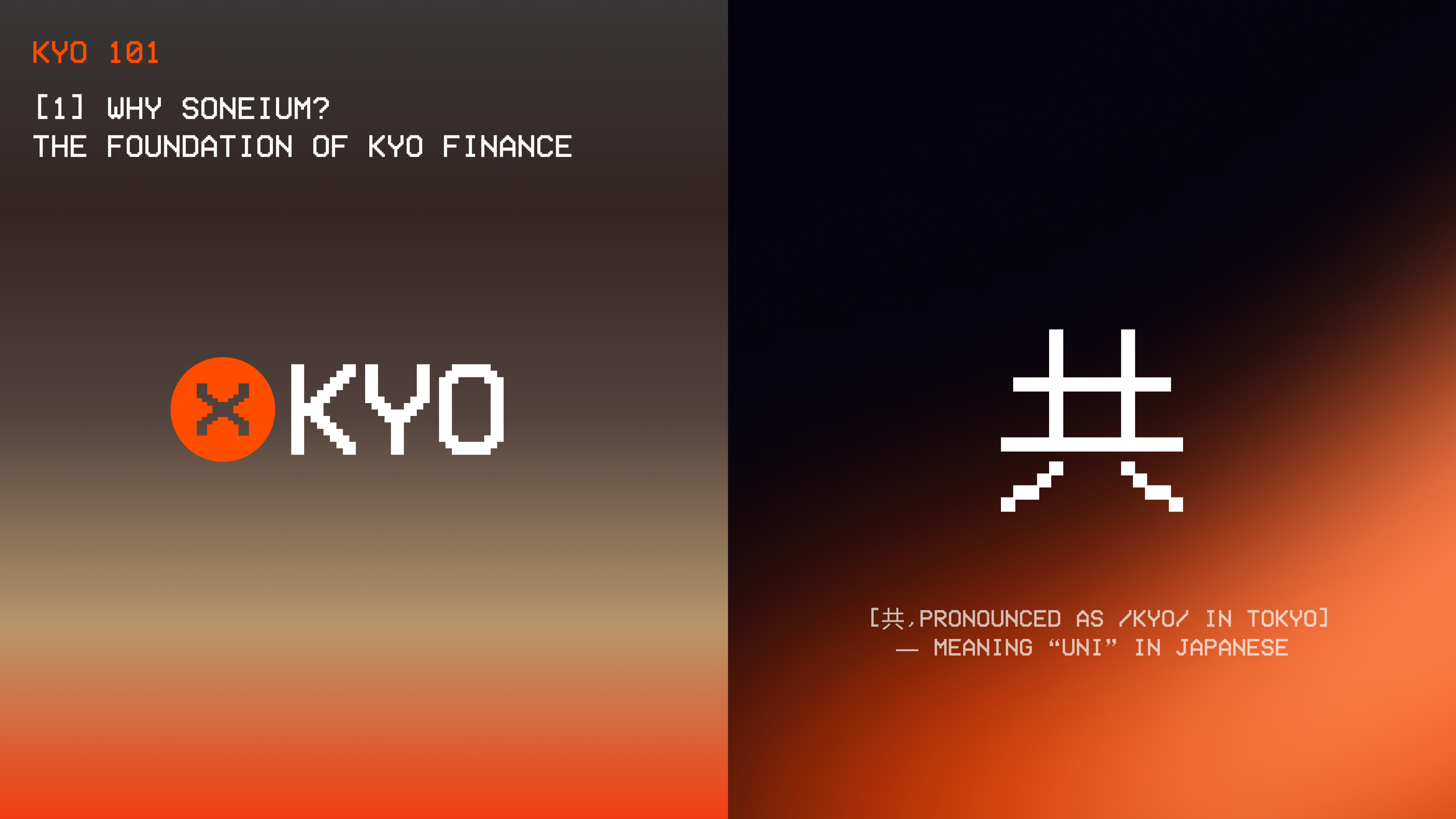 1] Why Soneium? The Foundation of Kyo Finance | by Kyo finance | Medium
