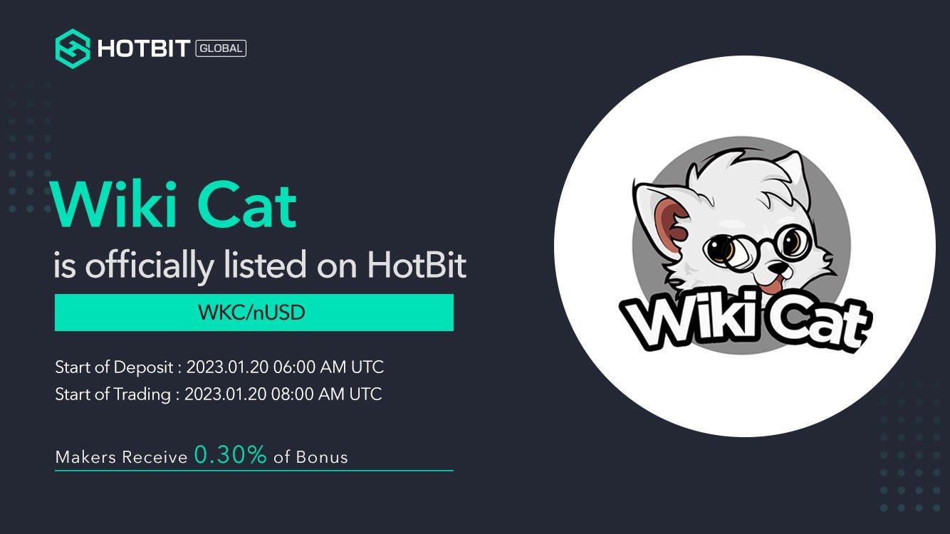Farewell Hotbit: Its time to move your Wiki Cat (WKC) | by Wiki Cat | Medium