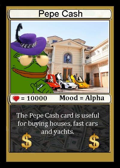 rare pepe cards Pepe the frog