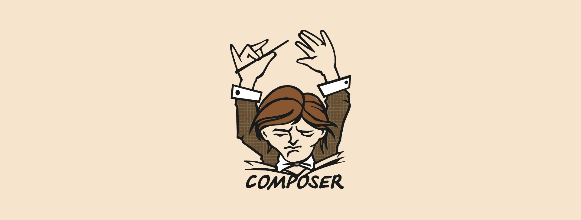 Composer Logo Cartoon Icon Design Template Stock Vector (Royalty Free)  2074375687 | Shutterstock, image size:1921x728