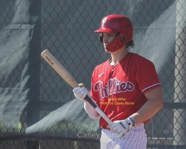 Phils Prospect Profile: SS Aidan Miller | by Larry Shenk | Phillies Insider