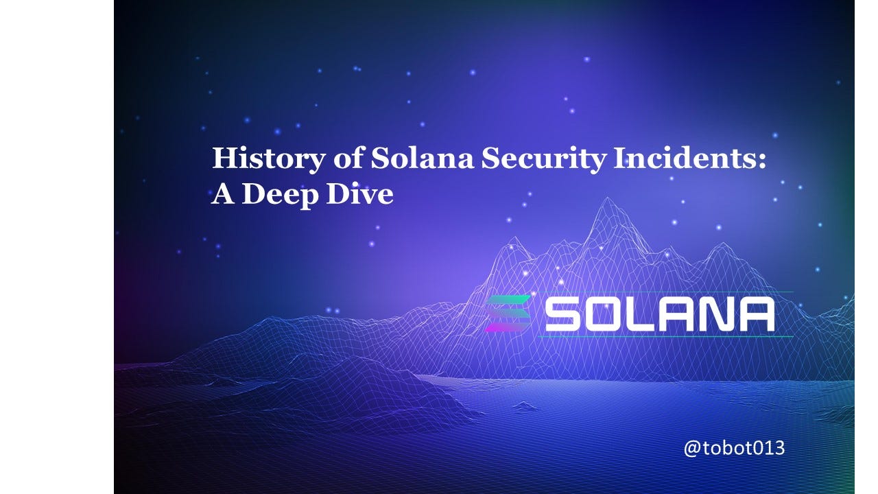 History of Solana Security Incidents: A Deep Dive | by Timilehin | Medium