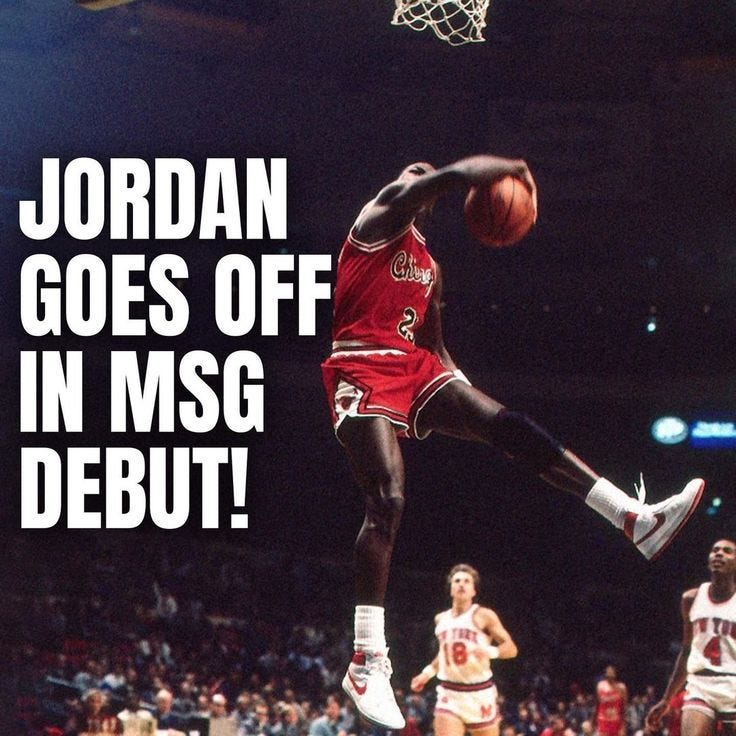 michael jordan madison square garden