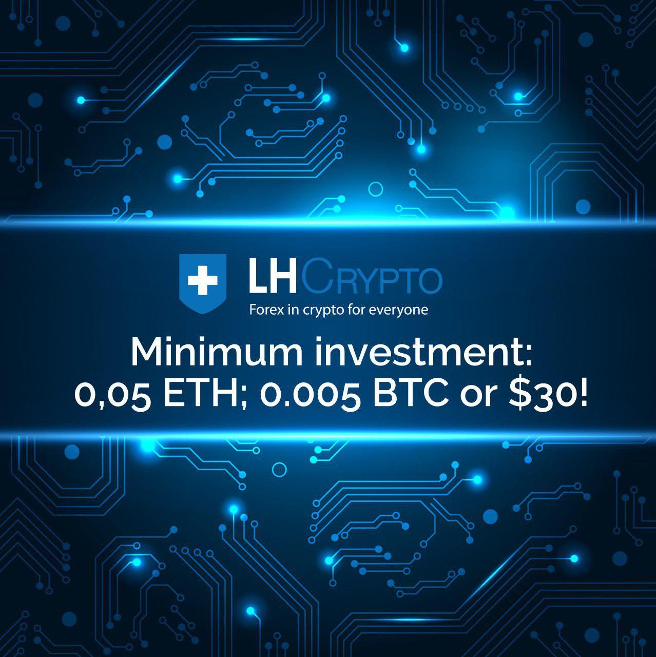 Minimum investments. We would like to remind you that we… | by LH-Crypto |  Medium
