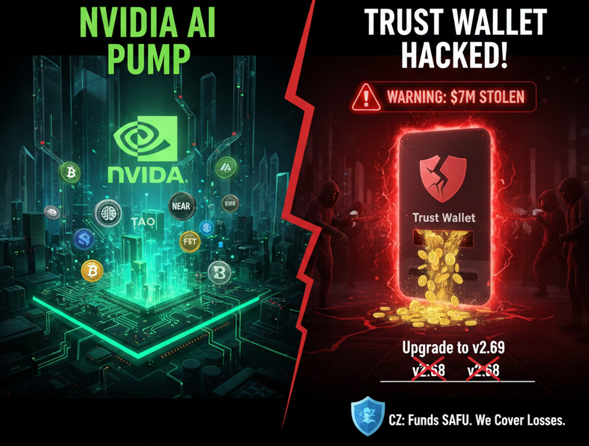 Will NVIDIA News Continue to Pump These AI Altcoins? Trust Wallet Hacked! |  by Dominalt | Coinmonks | Jan, 2026 | Medium