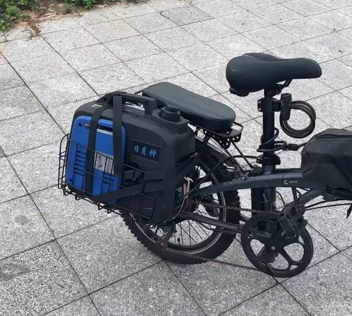 Gasoline Generator for E-Bike. This is the script for my YouTube | by Jack  Lee | JackOnTheRoad | Medium