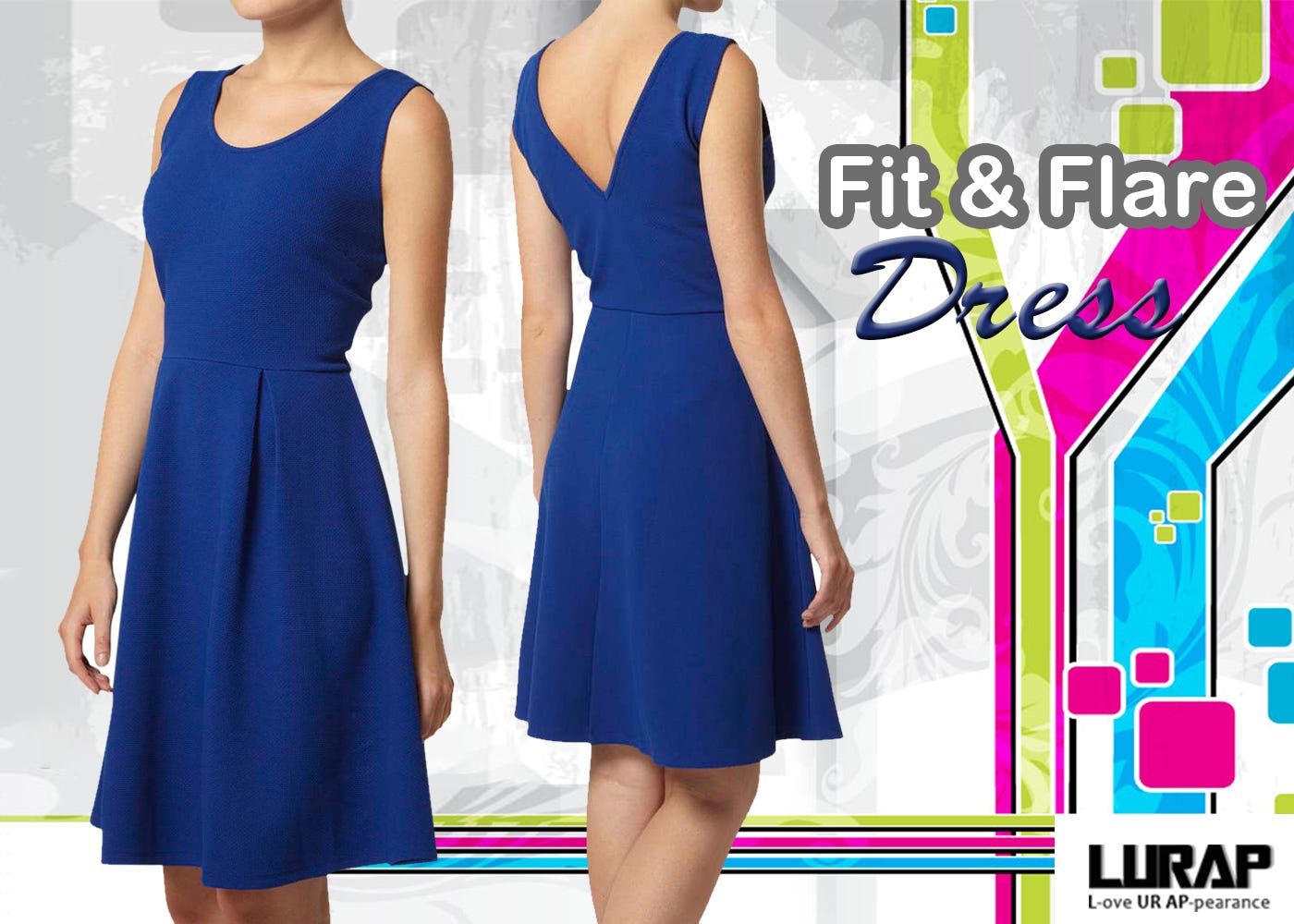 Be The Showstopper In A Blue Petite Fit And Flare Dresses | by Lurap  Fashion | Medium