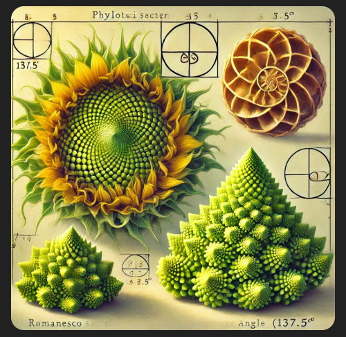 Phyllotaxis and Fibonacci Numbers | by Navneet S Maini | @isequalto_klasses   | Medium