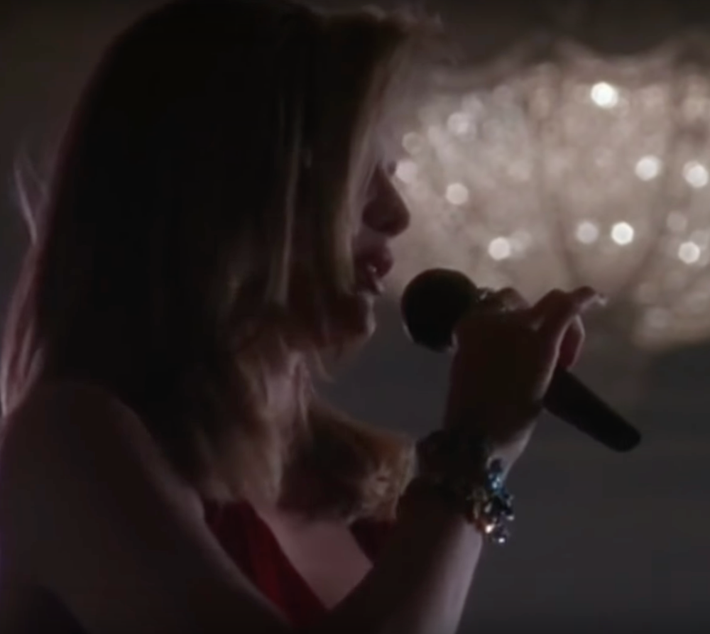 michelle pfeiffer piano red dress Speak of the Devil: Falling Off The Piano In A Little Red Dress