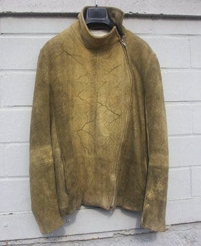ジャケット・アウター Carol christian poell fencing jacket PINCH SEAM 2 ZIP FENCING LEATHER JACKET / CAROL CHRISTIAN