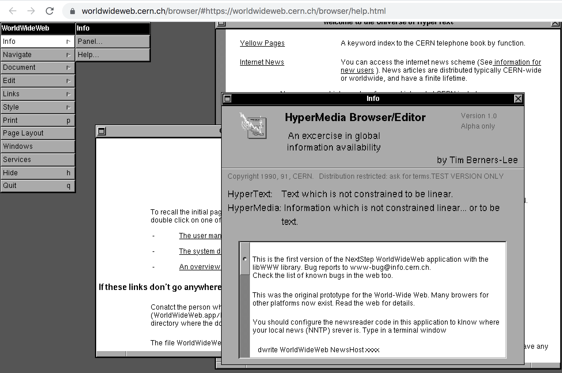 You Can Try Out The Web Browser from 30 Years Ago! | by Evan