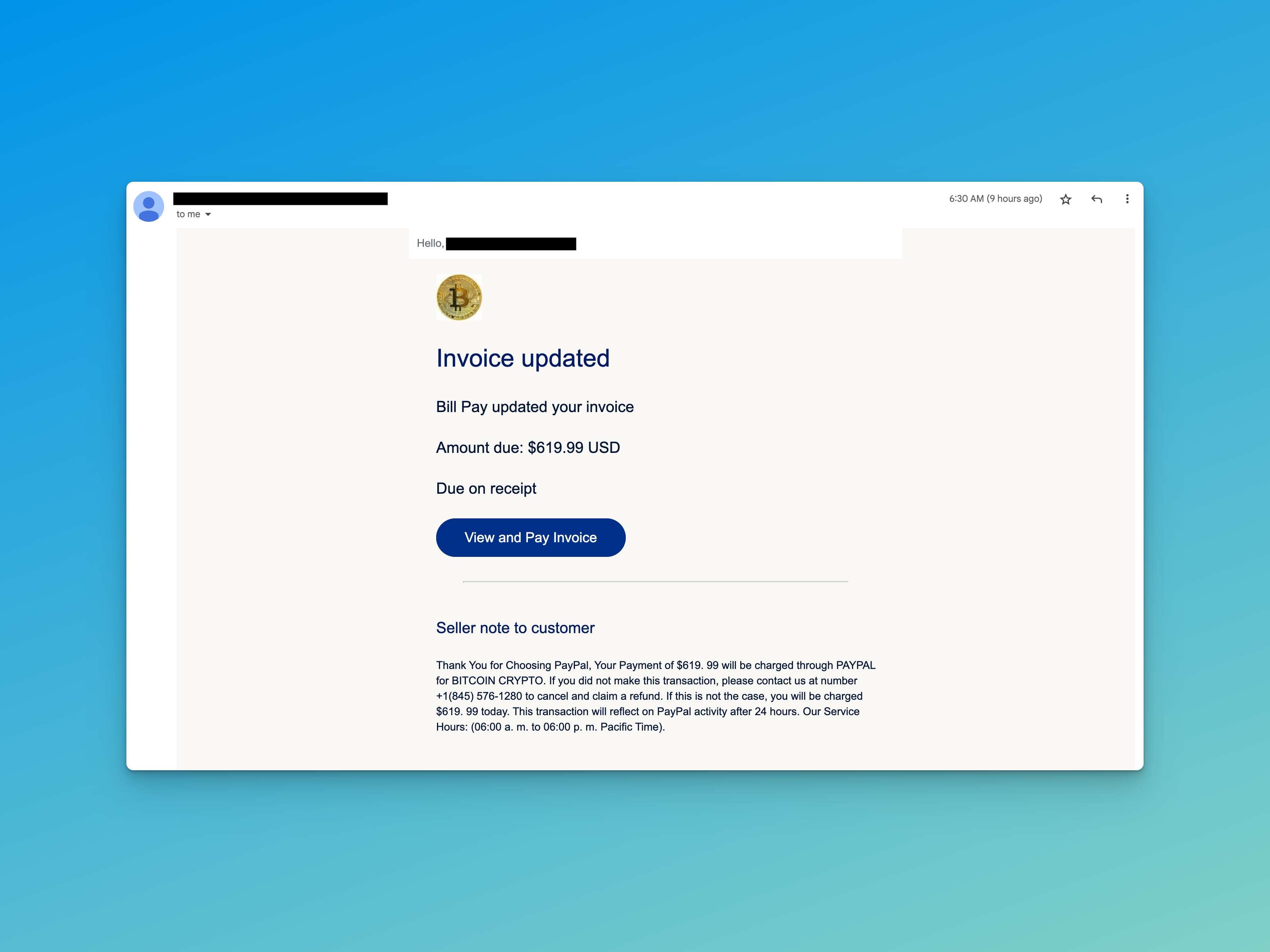 New Scam Alert: Real PayPal Bill pay request for a fake bill | by Joshua  Dance | Medium