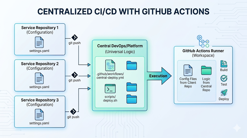 Centralizing CI/CD with Reusable Workflows and Cross-Repository