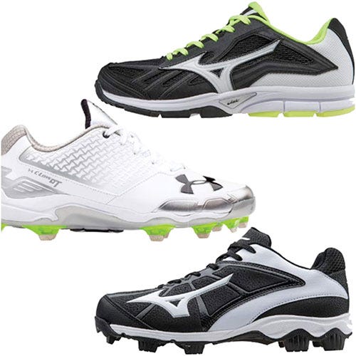 metal cleats in softball