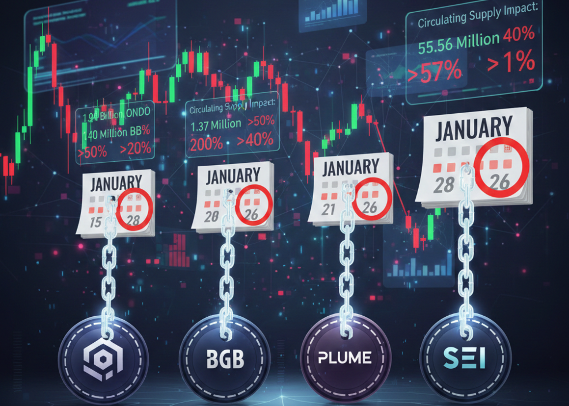 Crypto Warning: 4 Major Token Unlocks in January 2026 | ONDO, BGB, PLUME,  SEI Analysis | Coinmonks