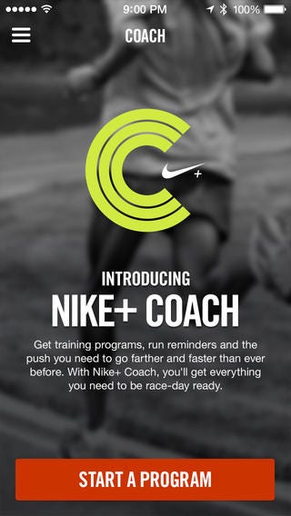 nike running app coach