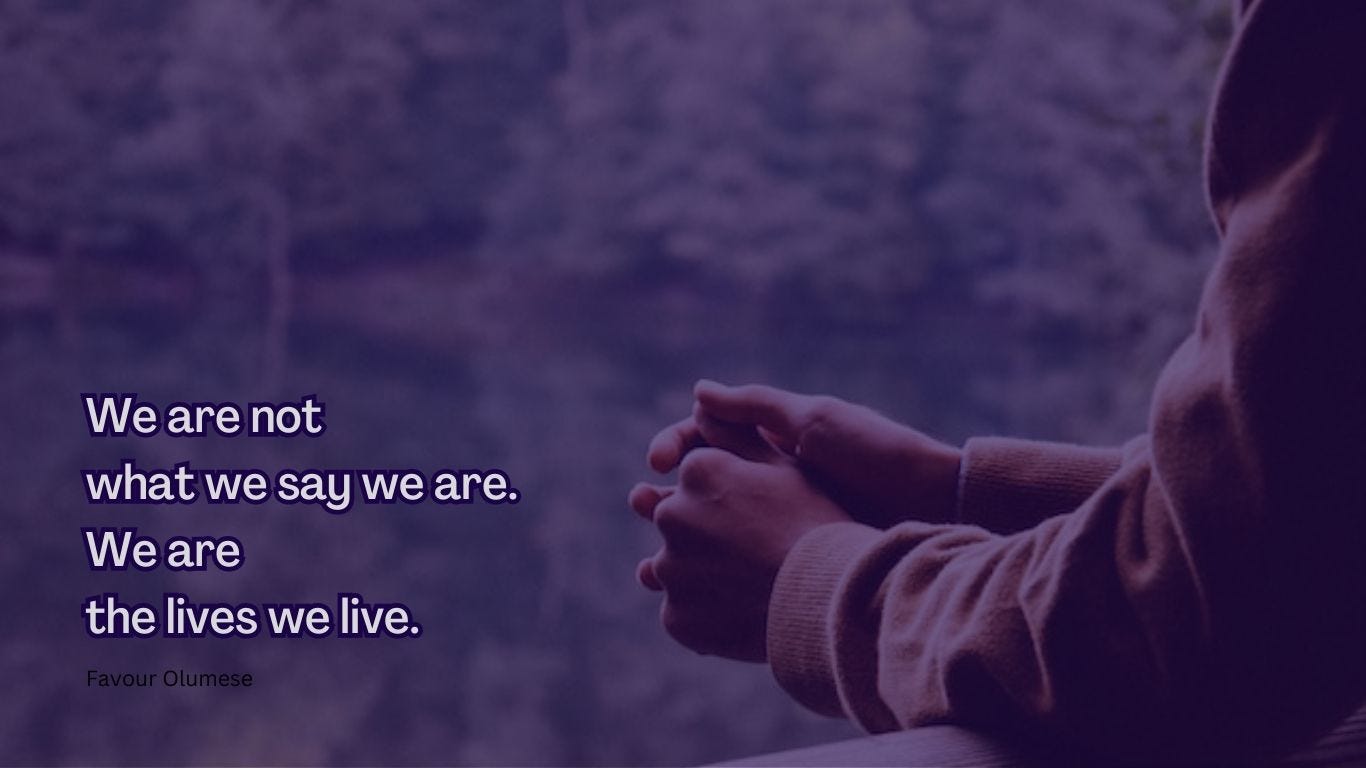 Who We Are (Poem). Our actions say a lot | by Favour Olumese | Writers'  Blokke, image size:1366x768