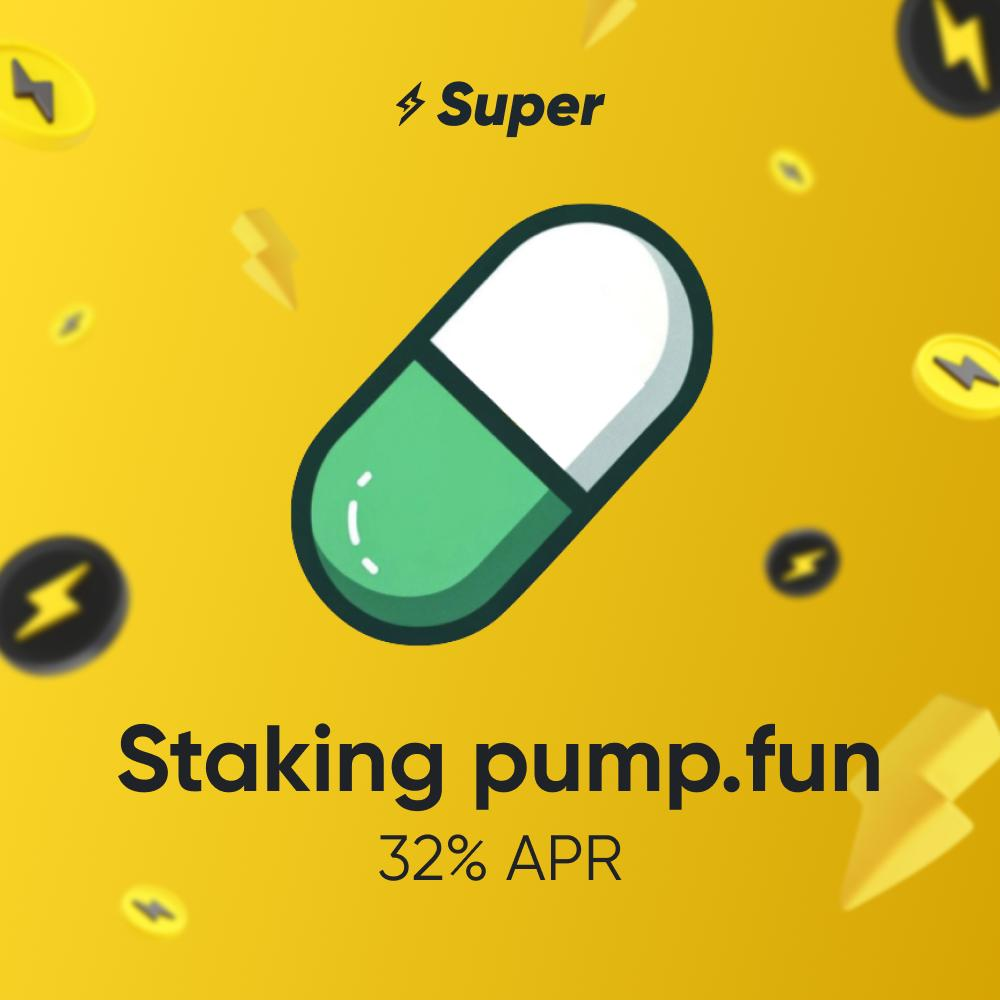 How to Earn 32% APR by Staking $PUMP — The Native Token of pump.fun | by  Super | Medium
