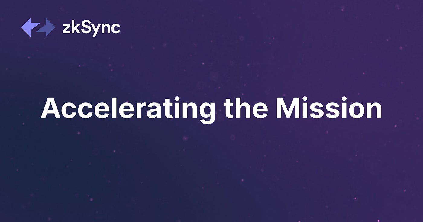 Announcing $200 Million in New Funding to Accelerate the zkSync Mission |  by ZKsync | Matter Labs