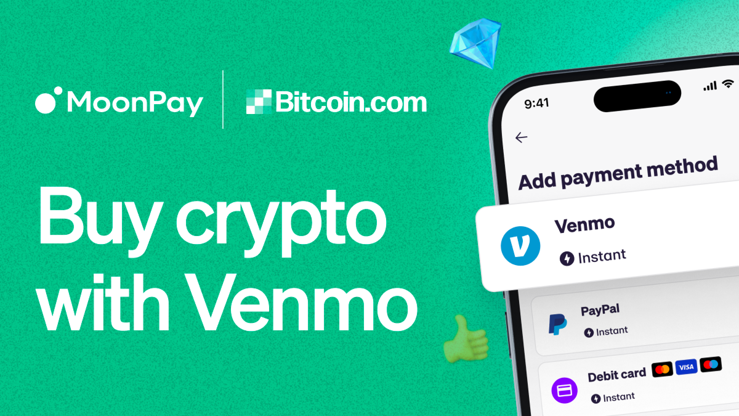 Bitcoin.com Now Accepts Venmo for Bitcoin and Crypto Purchases in the U.S.,  Powered by MoonPay | by Bitcoin.com | Bitcoin.com