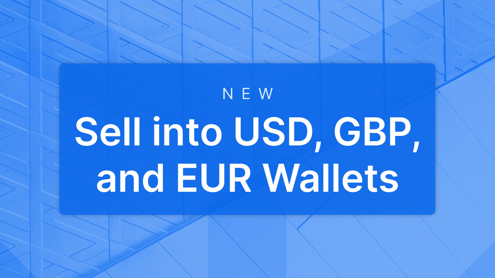 Sell into USD, GBP, and EUR cash wallets | by Amadeo Pellicce | @blockchain  | Medium