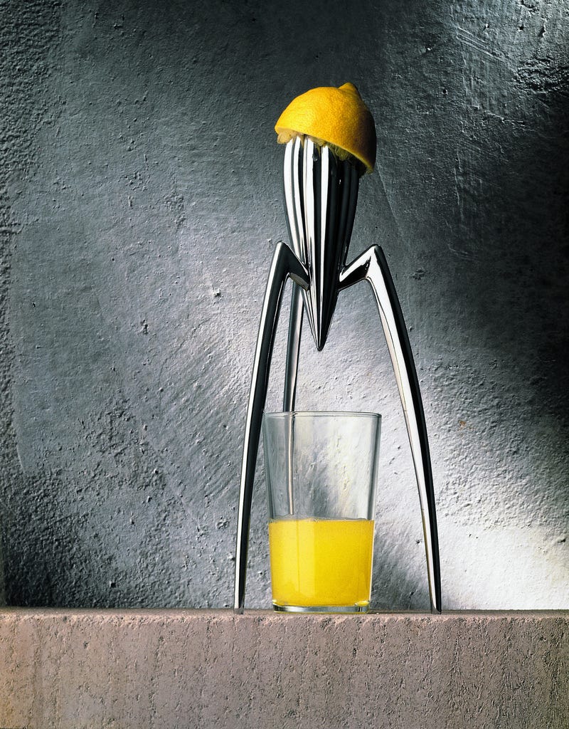 Phillip Starck's Juicy Salif. Phillip Starck's Juicy Salif is a