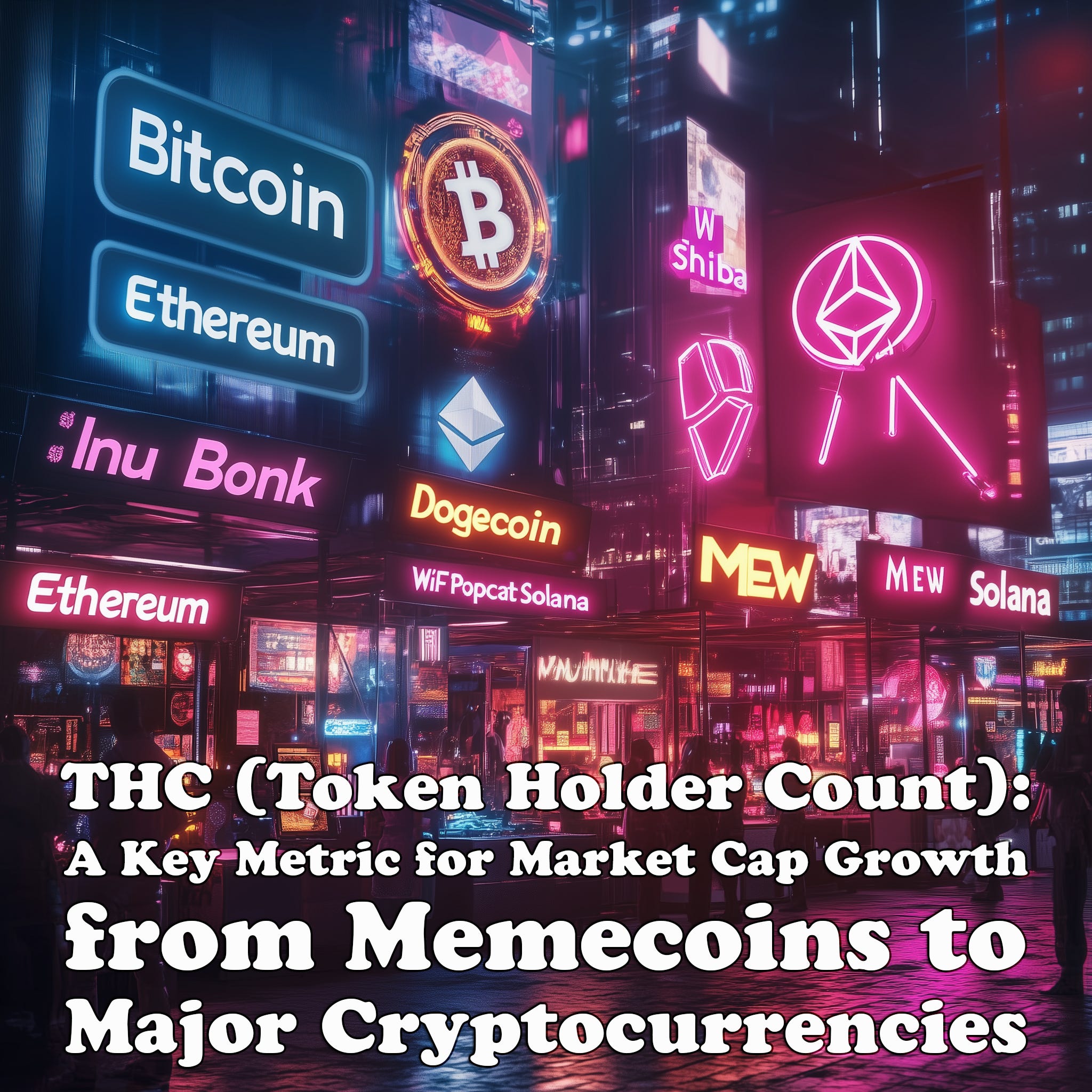 THC (Token Holder Count): A Key Metric for Market Cap Growth from Memecoins  to Major… | by BobbyGiggz | Medium