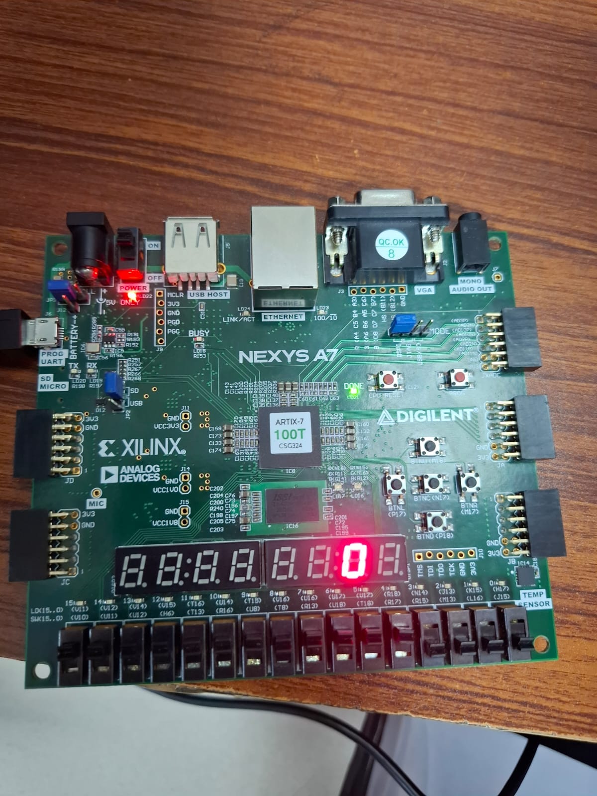 Driving 8-Digit 7-Segment Displays on Nexys A7 FPGA: A Complete