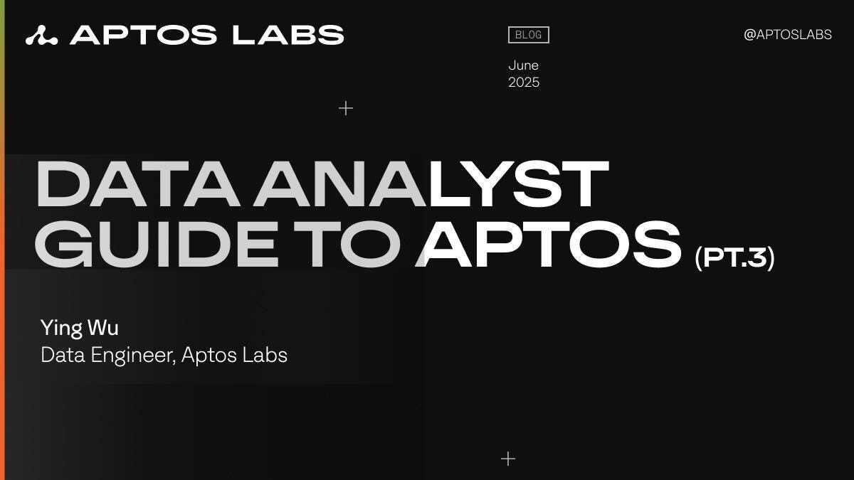 Data Analyst Guide to Aptos: Supply and Volume (pt.3) | by Aptos Labs |  Aptos Labs | Medium