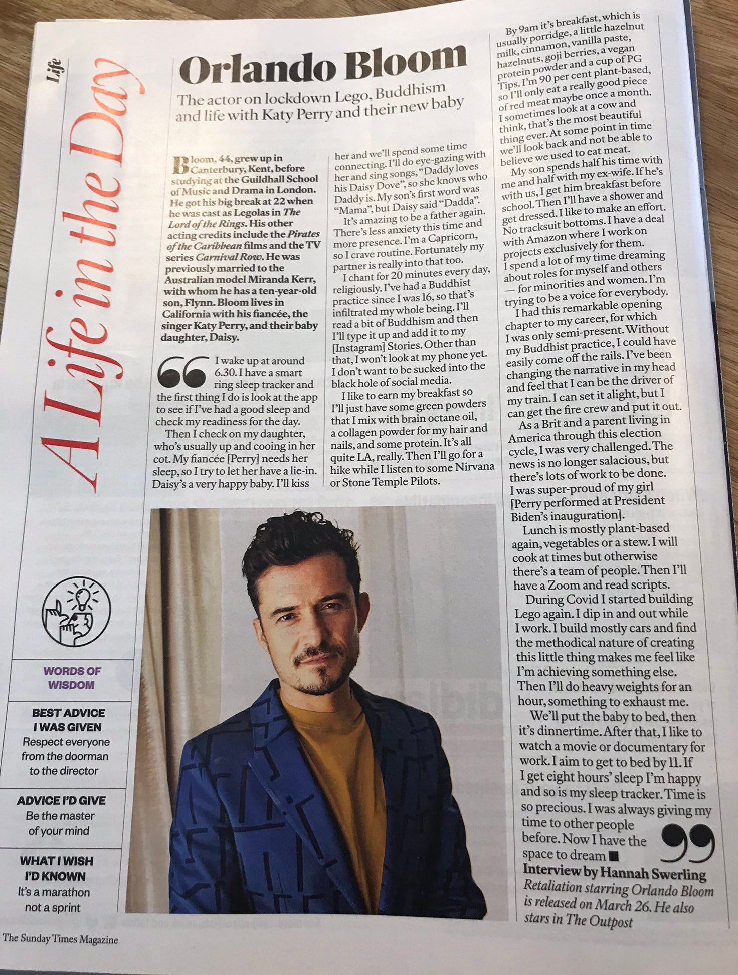 I lived like Orlando Bloom for a day. It did not go well… | by Beck Saxon