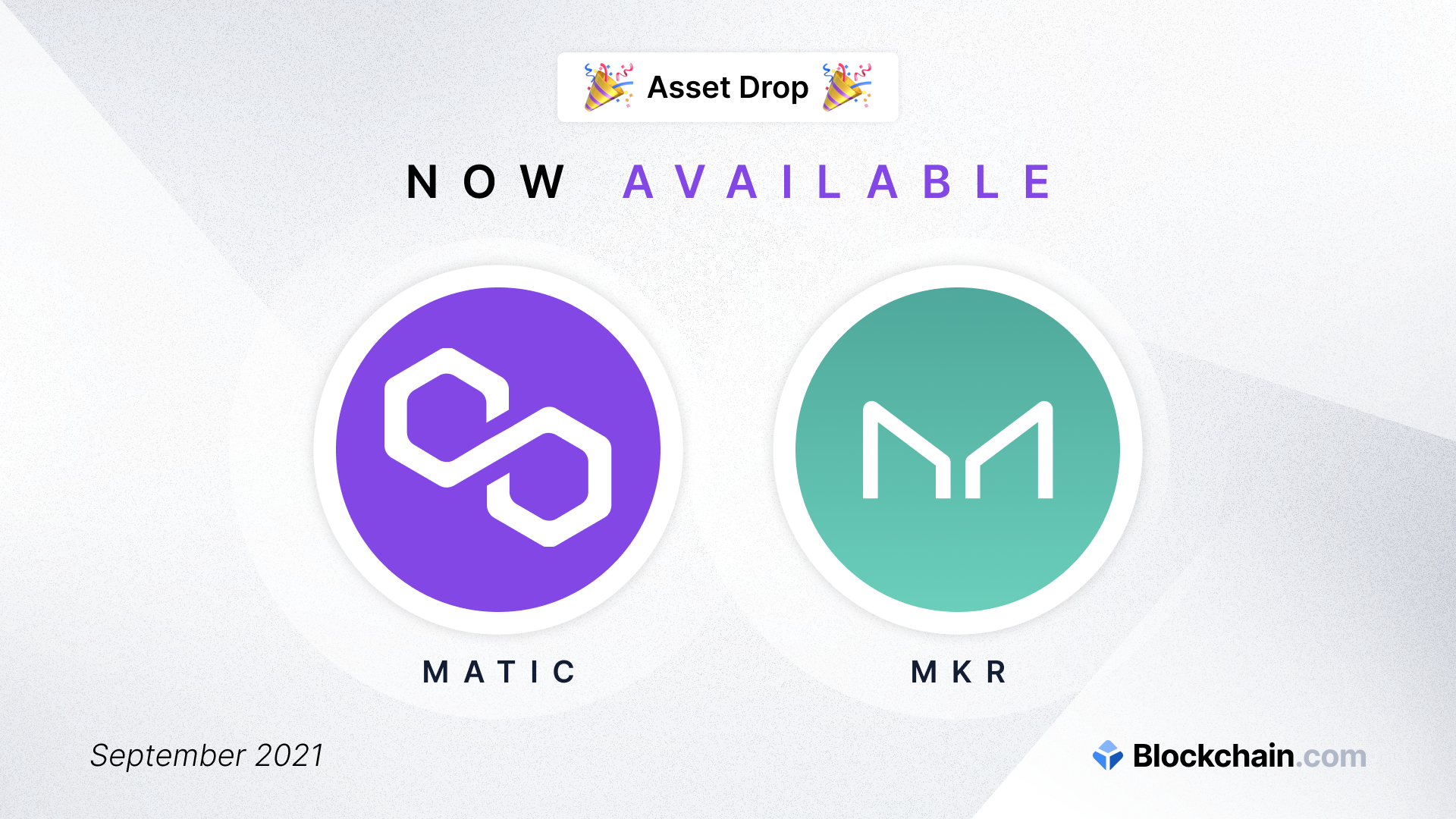 Polygon (MATIC) and Maker (MKR) now available on the Blockchain.com  Exchange | by Silvia Chen | @blockchain | Medium