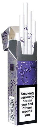 purple cigarette pack Countdown to standard packaging — how the tobacco industry uses packaging  to target women and girls | by ASH